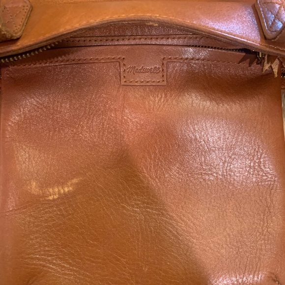 Madewell  Small Brown   Zip  TopTransport Tote - Picture 15 of 16